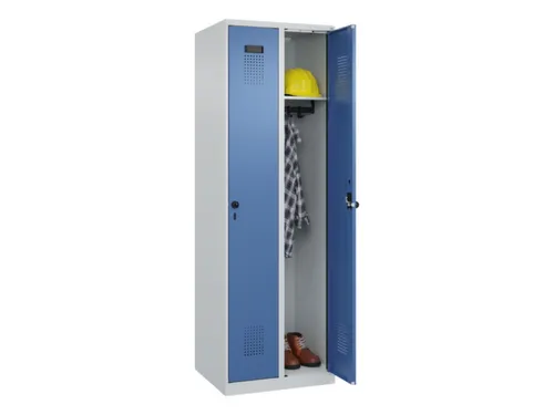 locker,HxBxD 1850x600x500mm,2vak,vak B 300mm,draaigrendel