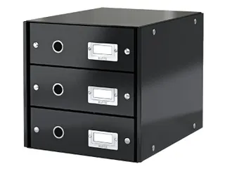 Ladenbox 3 Laden Leitz Click & Store 3 Laden Zwart 81% gerecycled kart - 1