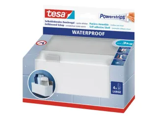 Tesa Powerstrips waterproof douchebakje kunststof & rvs - 1
