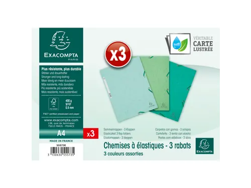Pk3 Elastomap glansk art.3klep A4 Natuur