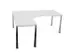 bureau à retour à hauteur réglable,HxlxP 720-840x1800x1600mm,Bl-bla