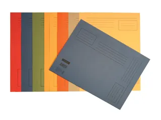 Vouwmap Quantore Folio ongelijke zijde 230gr groen - 2