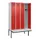 locker met bank,HxBxD 2120x1200x815mm,4vak,vak B 300mm,draaigrendel
