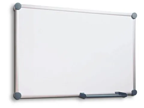 whiteboard,HxB 600x900mm,geëmailleerd,magnetisch,staal,opbergbak