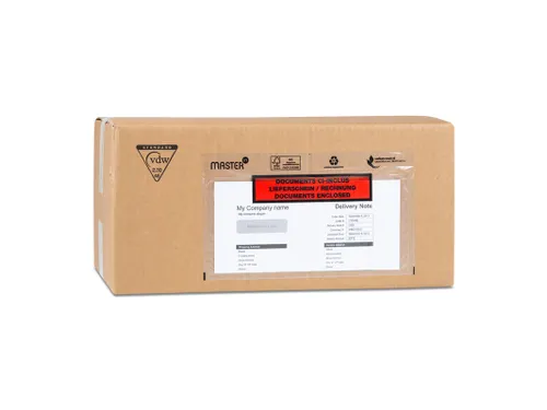 Paklijstenvelop Documents Enclosed 240x140mm Transparant Bedrukt
