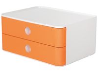 Smart-box Han Allison met 2 lades abrikoos oranje, stapelbaar