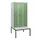 locker met bank,HxBxD 1950x900x815mm,3vak,vak B 300mm,draaigrendel