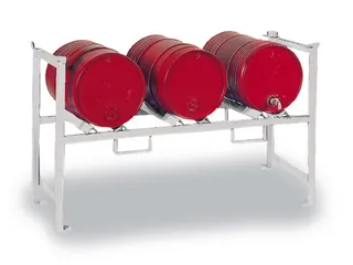 stapelframe,v. 3x60l vat,HxBxD 790x1390x650mm,1xvatensteun,verzinkt - 1