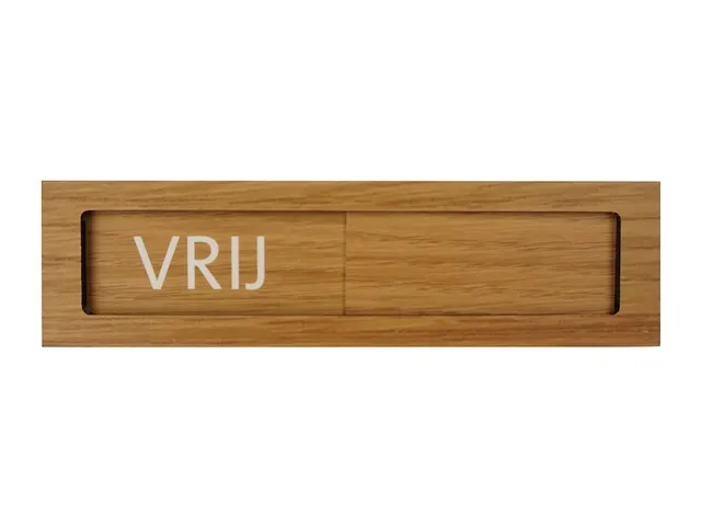 Premium Schuifbord Houtlook Vrij Bezet 150x40mm