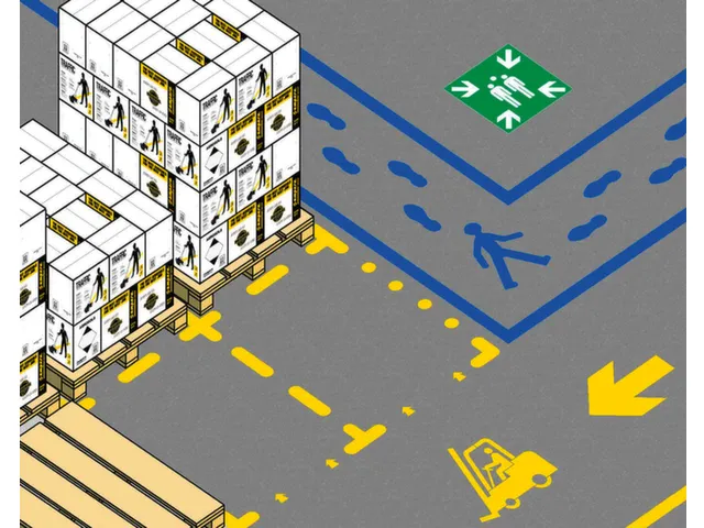 Sjablonenset,Standplaatsmarkering,V. Vloermarkeerapparaat