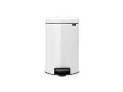 Pedaalemmer Newicon 12 Liter Metalen Binnenemmer Wit