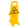 Waarschuwingsbord Meertalig Dubbelzijdig Geel 66cm Caution Wet Floor