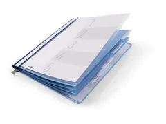 Personeelsmap met hangrail A4 2554 Blauw Retailverpakking