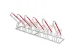 OUTLET Support vélo 930x2100x820mm 6 emplacements de réglage