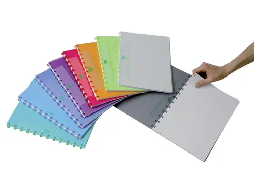 Schrift Adoc A4 ruit 5x5mm 144 pagina's 90gr assorti