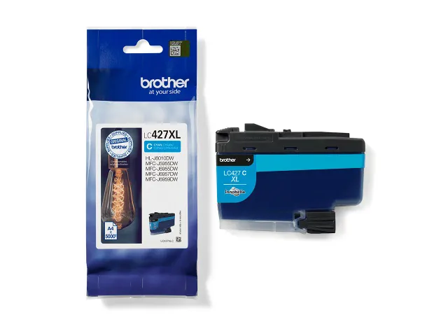 Inktcartridge Brother LC-427XLC blauw
