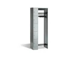 Garderobe- En Vakkenkastsysteem Hxbxd 1950X740X480Mm 5Vakken 5Hangers