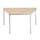 Tafel Trapeziumvormig 140x70 Cm Frame Aluminium Blad Esdoorn