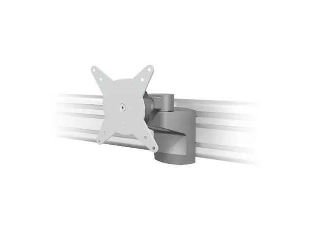 Bras support 1 écran Viewlite 402 Rail Argent-blanc