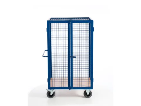 kastwagen,draagverm. 600kg,laadvl. LxB 980x700mm,houtplaat,3gaaswanden