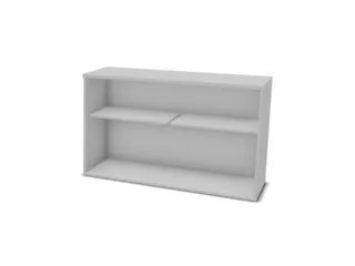 kantoorstelling,opbouwelement,HxBxD 740x1200x445mm,MP-lichtgrijs - 2