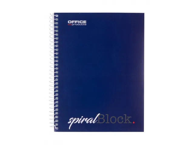 spiraalschrift A5 80 blad gelijnd donkerblauw