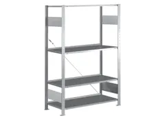 Inhaakstelling Aanslagrand Basisveld 1850x1000x300mm 4legborden