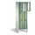 lockerkast 1850x610x500mm 2x3 vakken Cilinderslot Poten, RAL6011