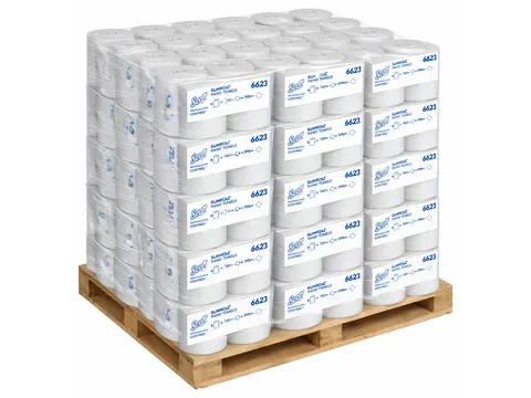 Handdoekrol Scott Slimroll 1-laags 165m wit 6623 Pallet