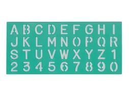 Lettersjabloon Linex hoofletters/letters/cijfers 30mm