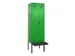 locker met bank,voor scheiding van kleding,HxBxD 2120x600x815mm,2vak