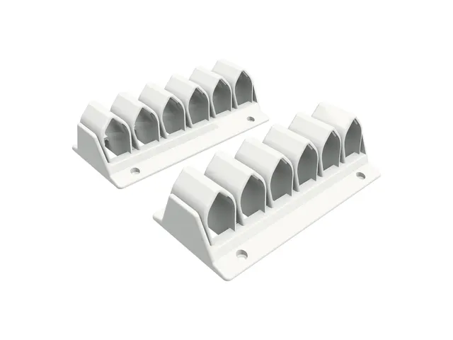 Kabelmanagement Addit kabelgolf set van 2 Wit