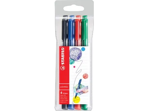 Stabilo Viltstift Point Max 4 stuks
