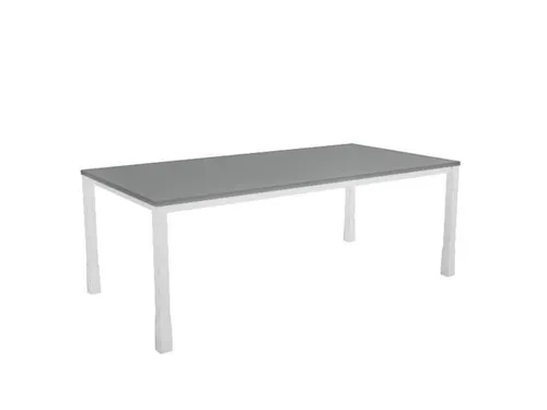 In hoogte verstelbaar bureau,HxBxD 720-840x2000x1000mm,MS-donkergrijs