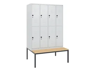 Dubbeldekse dekenkist,HxBxD 1950x1200x815mm,4x2vak.,vak B 300mm - 1