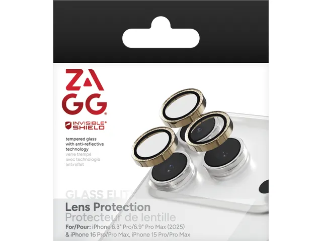 InvisibleShield Glass Elite, Apple, iPhone 17 Pro/17 Pro Max, 16 Pro/1