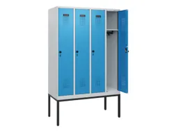 schoollocker,HxBxD 1950x1200x500mm,4vak,vak B 300mm,draaigrendel