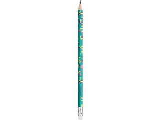 Potlood Maped Pixel Party met gum - 4
