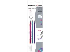 Navulling Eberhard Faber gelpen assorti 3st.( roze, paars, turquoise)