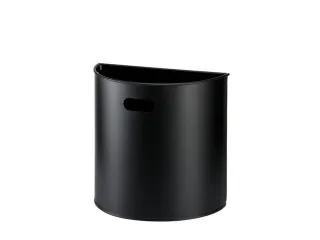 afvalbak,20l,HxBxD 388x395x195mm,wandmontage,romp staal zwart - 2