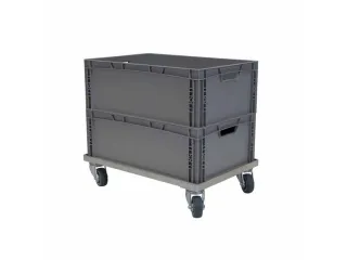 aluminium transportwagen,draagverm. 150kg,laadvl. LxB 600x400mm - 3