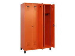 locker voor scheiding van kleding,HxBxD 1950x1200x500mm,4vak