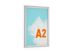 Kliklijst aluminium Outdoor A2 metaal zilver