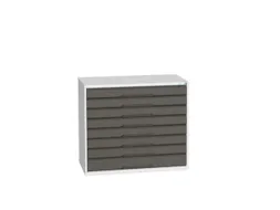 ladekast HxBxD 900x1050x550mm 8laden romp RAL7035 front RAL7016