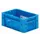 Euronorm Stapelkrat Blauw 120x300x200mm 4.1l Wanden Opengewerkt