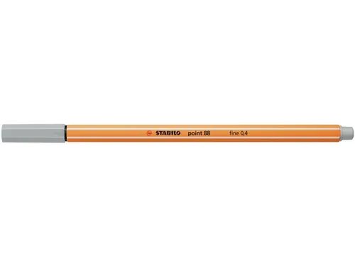 Fineliner STABILO point 88/94 licht grijs 0.4mm