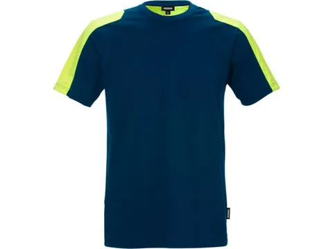 Fristads Kansas 7447 RTT 111261-540 T-shirt, blauw/geel, maat 3XL, per