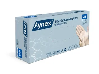 Handschoen Hynex vinyl M transparant 4.5gr 100 stuks - 1