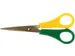 Ciseaux, Ft 14 Cm, Gauche, Bouts Pointus, Inox, Jaune/Vert