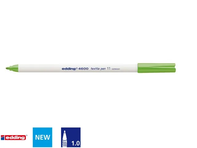Viltstift edding 4600 textiel rond lichtgroen 1mm